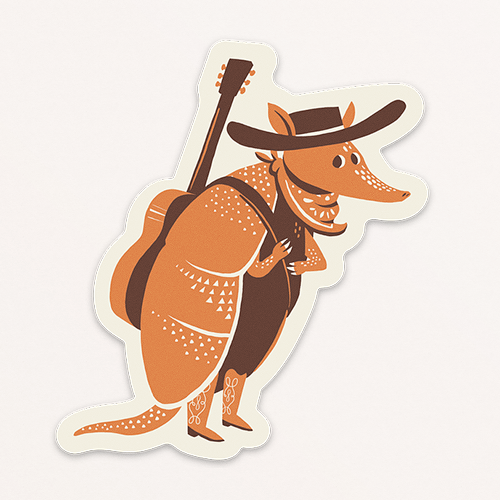 Armadillo Sticker
